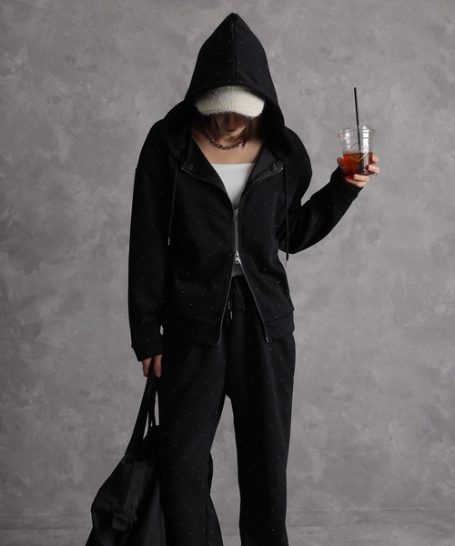 pumpkin port（パンプキンポート） パーカー 2点セット ジルコン付