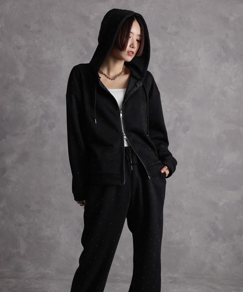 pumpkin port（パンプキンポート） パーカー 2点セット ジルコン付