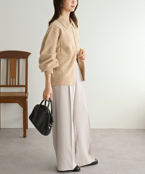 Discoat（ディスコート） カーディガン ダブルジップニットジャケット