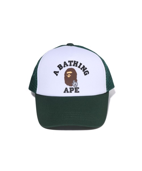 A BATHING APE（アベイシングエイプ） メッシュキャップ FREE ネイビー