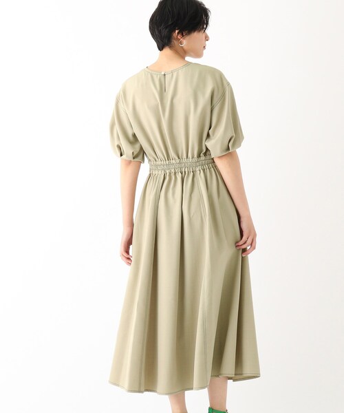 「OPAQUE.CLIP」 半袖ワンピース 40 グリーン レディース_画像10