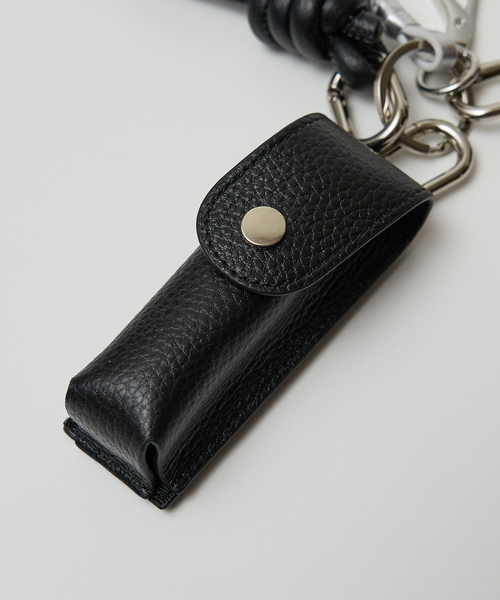 新品　完売　限定品　BEAURE レザー リップケース チャーム　ブラック 新品 完売 限定品 BEAURE レザー リップケース チャーム ブラック Beau