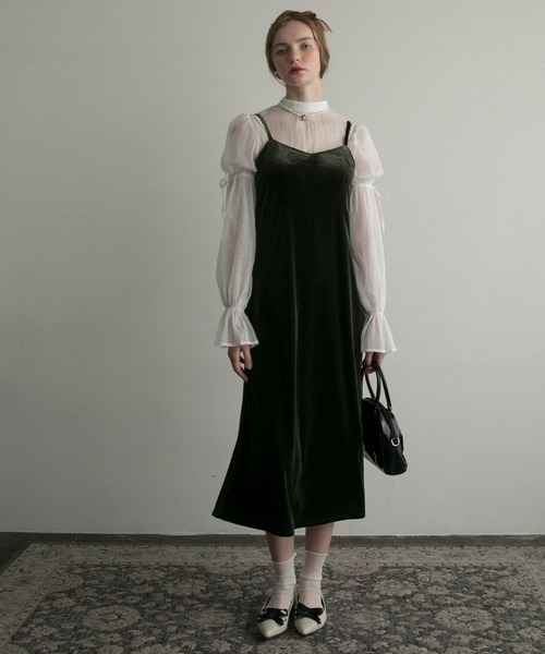 「BONLECILL noir」 コンビワンピース FREE ブラック レディース_画像3