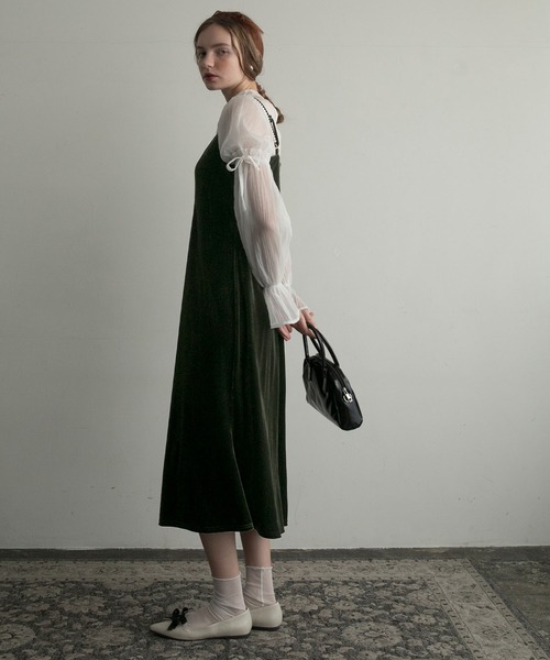 「BONLECILL noir」 コンビワンピース FREE ブラック レディース_画像4