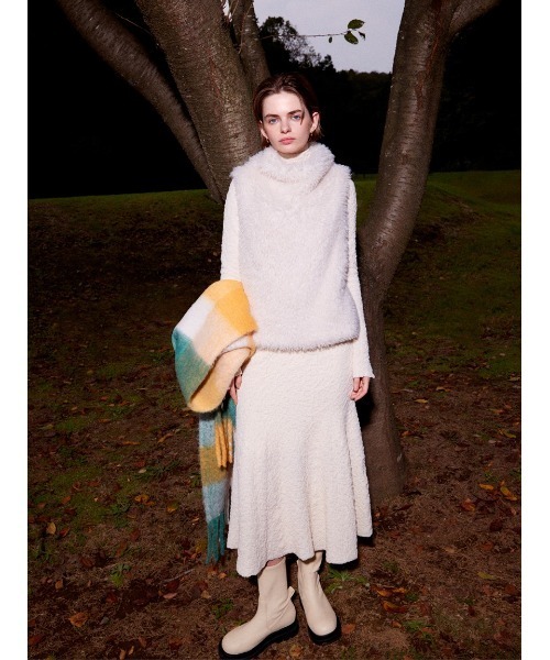 FRAY I.D（フレイ・アイディー） ニットワンピース ONE SIZE ベージュ