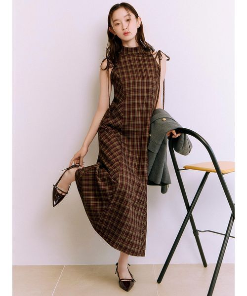アメスリチェックワンピース LILY BROWN（リリーブラウン） ワンピース アメスリチェックワンピース