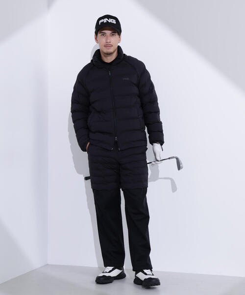 PINGゴルフ　メンズ　撥水　ジャケットXL 1度はおっただけの美品 PING（ピン） （メンズ）ゴルフウェア アウター 2WAY 撥水ブルゾン 621
