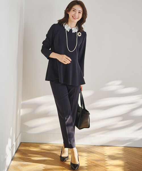 23区（ニジュウサンク） ブラウス シャツ 「セットアップ対応/洗える