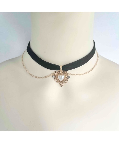 TONE（トネ） チョーカー 「88eighty-eight」パールハートバロック