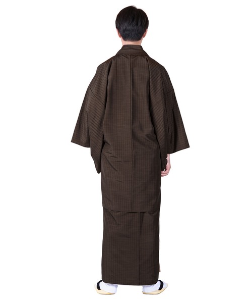 KYOETSU（京越） 着物 洗えるメンズ縞柄袷羽織 メンズ : ZOZOTOWN