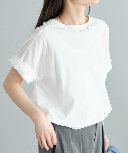 「PUAL CE CIN」 半袖Tシャツ FREE オフホワイト レディース_画像2