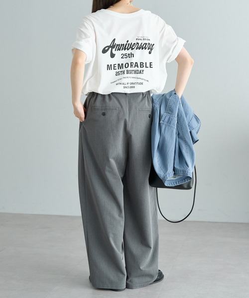 「PUAL CE CIN」 半袖Tシャツ FREE オフホワイト レディース_画像5