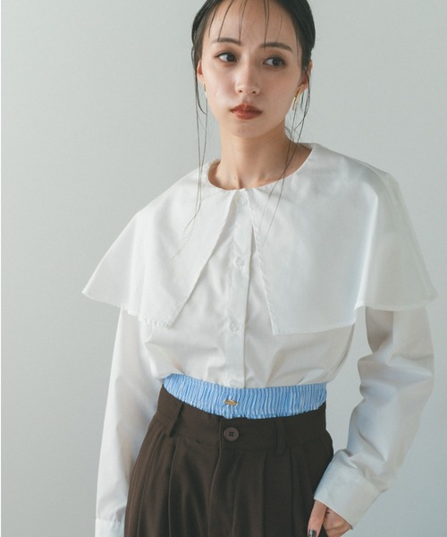 「VANNIE U」 長袖ブラウス FREE ホワイト レディース_画像3