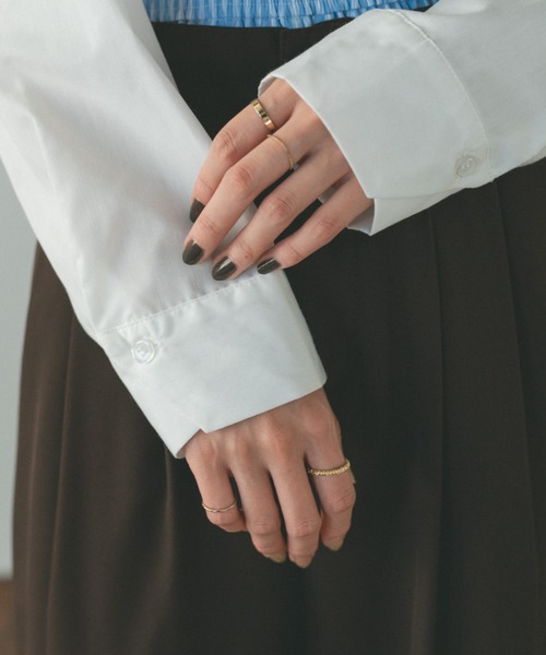 「VANNIE U」 長袖ブラウス FREE ホワイト レディース_画像4