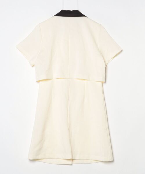 「LA POMME petit」 シャツワンピース SMALL ホワイト レディース_画像2