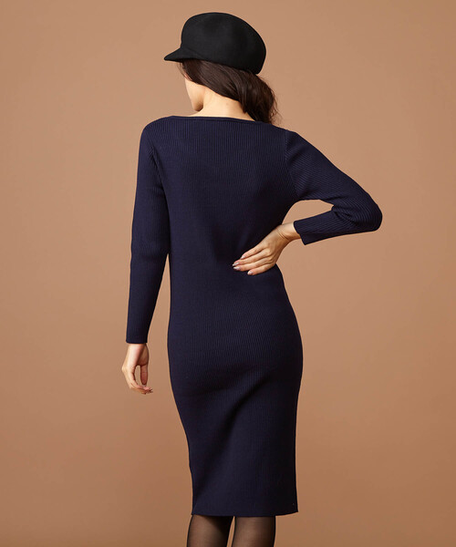 「ROYAL PARTY」 ニットワンピース FREE グレー レディース_画像3