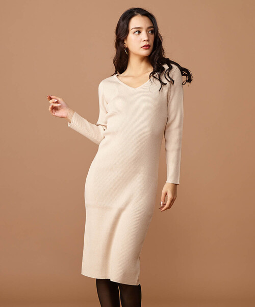 「ROYAL PARTY」 ニットワンピース FREE グレー レディース_画像7