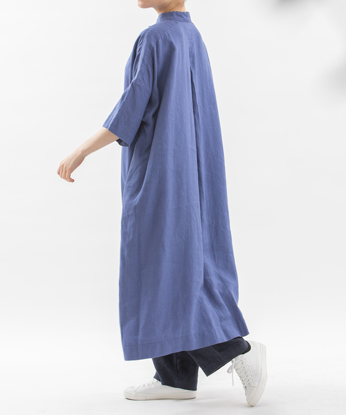 「nop de nod」 シャツワンピース M キナリ レディース_画像3