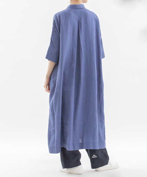 「nop de nod」 シャツワンピース M キナリ レディース_画像4