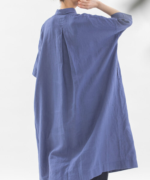 「nop de nod」 シャツワンピース M キナリ レディース_画像6