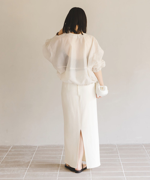 NOBLE（ノーブル） ロングスカート 38 ベージュ レディース : ZOZOTOWN