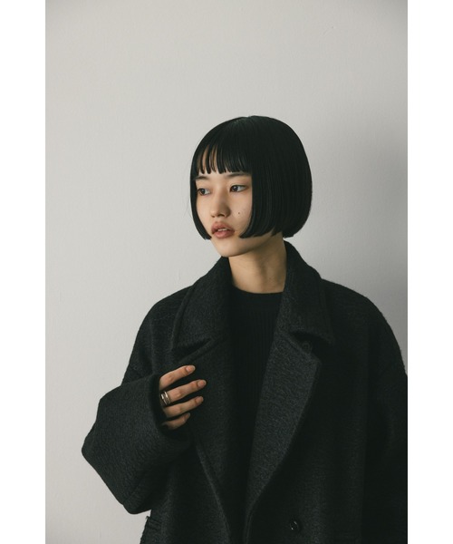 [STYLEMIXER] пальто с отложным воротником SMALL слоновая кость женский 