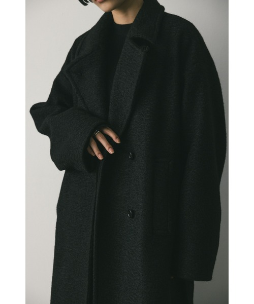 [STYLEMIXER] пальто с отложным воротником SMALL слоновая кость женский 