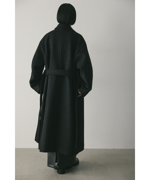 [STYLEMIXER] пальто с отложным воротником SMALL слоновая кость женский 