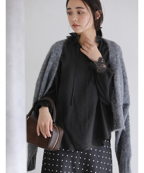 La TOTALITE（ラ トータリテ） ブラウス シャツ 「洗える」レース