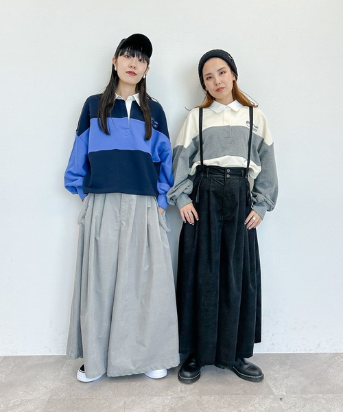 niko and…（ニコアンド） オーバーオール LARGE ブラウン レディース