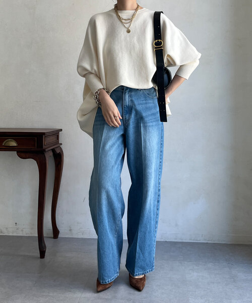 「DouDou」 ポンチョ FREE ブラック レディース_画像5