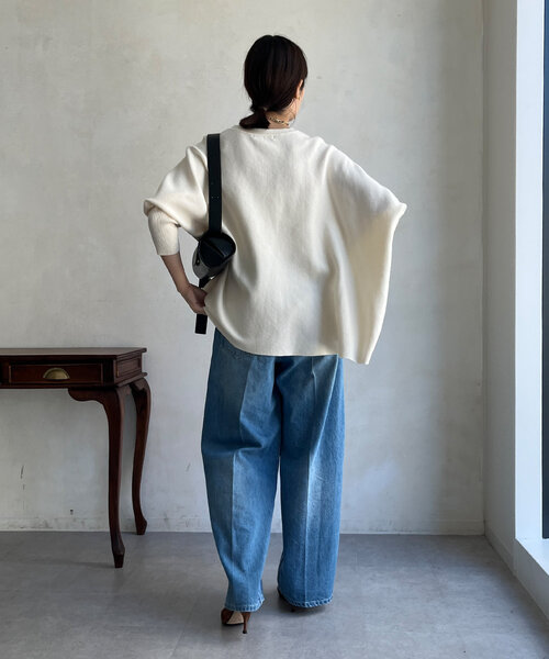 「DouDou」 ポンチョ FREE ブラック レディース_画像7