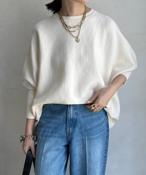 「DouDou」 ポンチョ FREE ブラック レディース_画像9