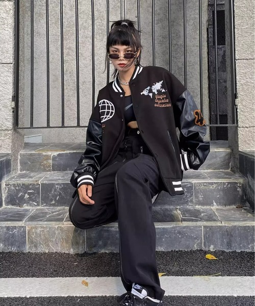 MGV（エムジーヴィー） スタジャン MEDIUM ブラック レディース