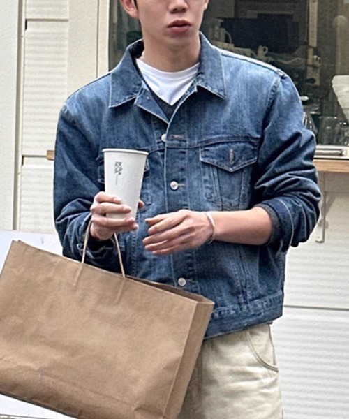 【DIESEL】ヴィンテージウォッシュ デニムジャケット クロップド丈 DIESEL】ヴィンテージウォッシュ デニムジャケット クロップド丈