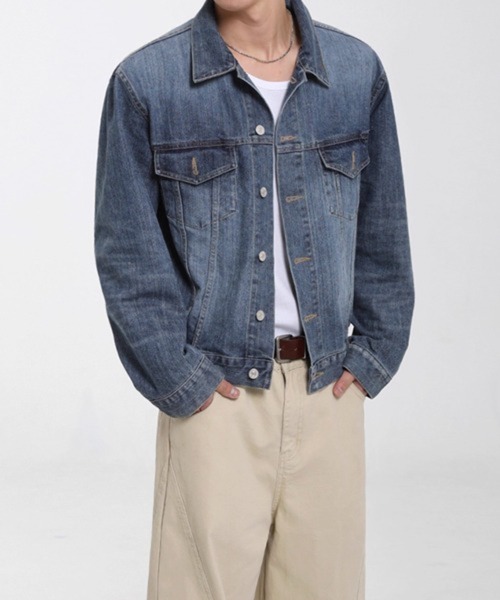 【DIESEL】ヴィンテージウォッシュ デニムジャケット クロップド丈 NOWLE（ノウル） デニムジャケット gジャン 「NOWLE」ヴィンテージ