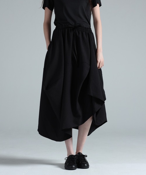 Y-3 ワイスリー ヨウジヤマモト シャーリングドローコード ロングスカート Y-3 スカート SPORT UNIFORM SKIRT : ZOZOTOWN Yahoo!店 - 通販