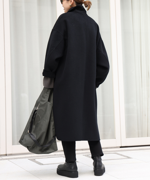 32PARADIS 黒 チェスターコート Deuxieme Classe Deuxieme Classe（ドゥーズィエムクラス） チェスターコート FREE