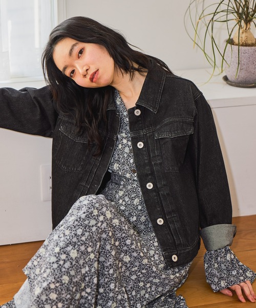 mysty woman（ミスティウーマン） デニムジャケット gジャン KUROKI