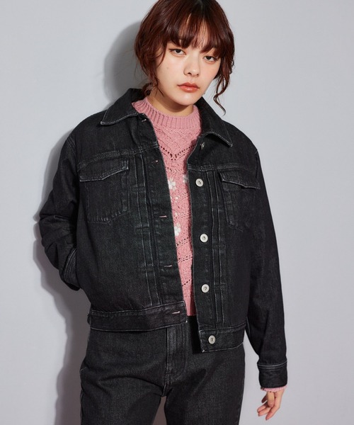 mysty woman（ミスティウーマン） デニムジャケット gジャン KUROKI