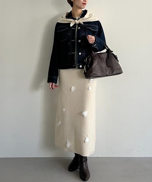 mysty woman（ミスティウーマン） デニムジャケット gジャン KUROKI