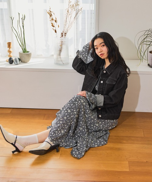 mysty woman（ミスティウーマン） デニムジャケット gジャン KUROKI