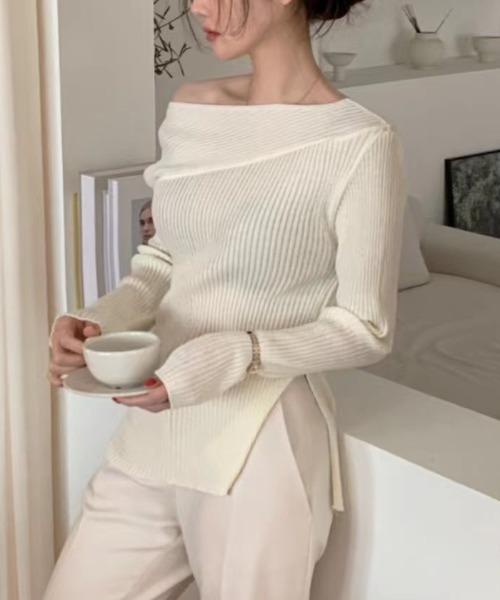 「emi+」 長袖ニット FREE ブラック レディース_画像2