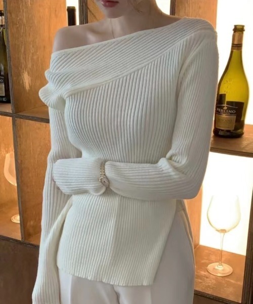 「emi+」 長袖ニット FREE ブラック レディース_画像3