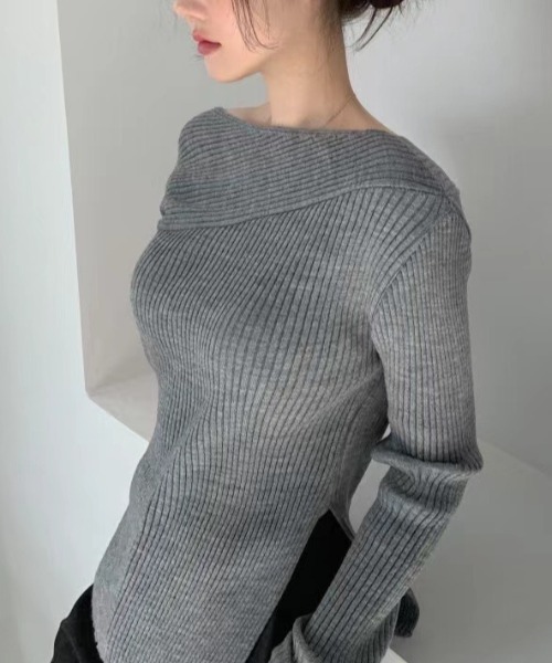 「emi+」 長袖ニット FREE ブラック レディース_画像7