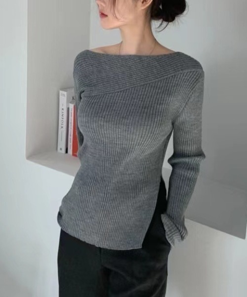 「emi+」 長袖ニット FREE ブラック レディース_画像8