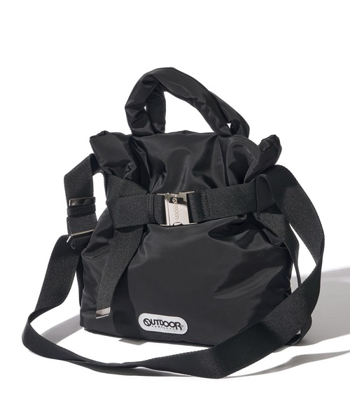 Outdoor Products アウトドアプロダクツ 2WAYバッグ  ベルトデザイン ナイロン    ブラック レディース / 240001181283 OUTDOOR PRODUCTS（アウトドアプロダクツ） トートバッグ 「OUTDOOR