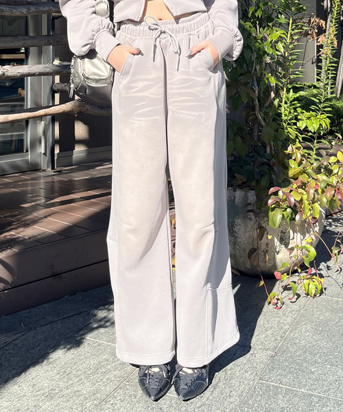 スウェットパンツ ジャージ フロストバイオ加工パンツ レディース