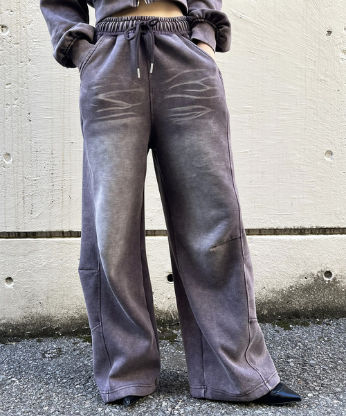 スウェットパンツ ジャージ フロストバイオ加工パンツ レディース