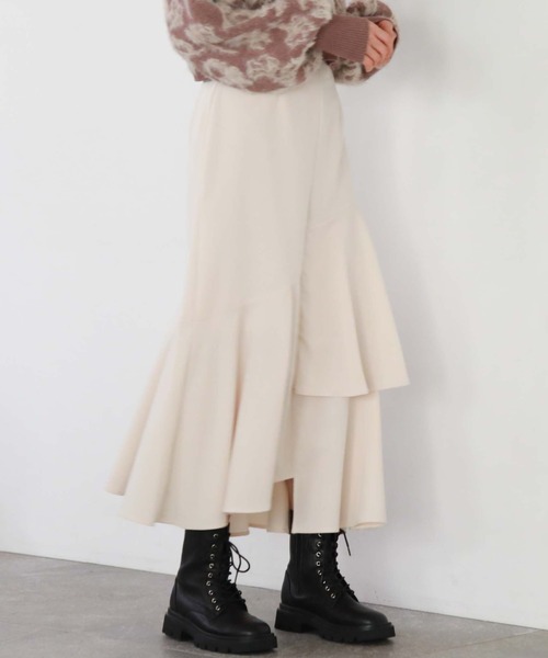 「archives」 スカート MEDIUM アイボリー レディース_画像6